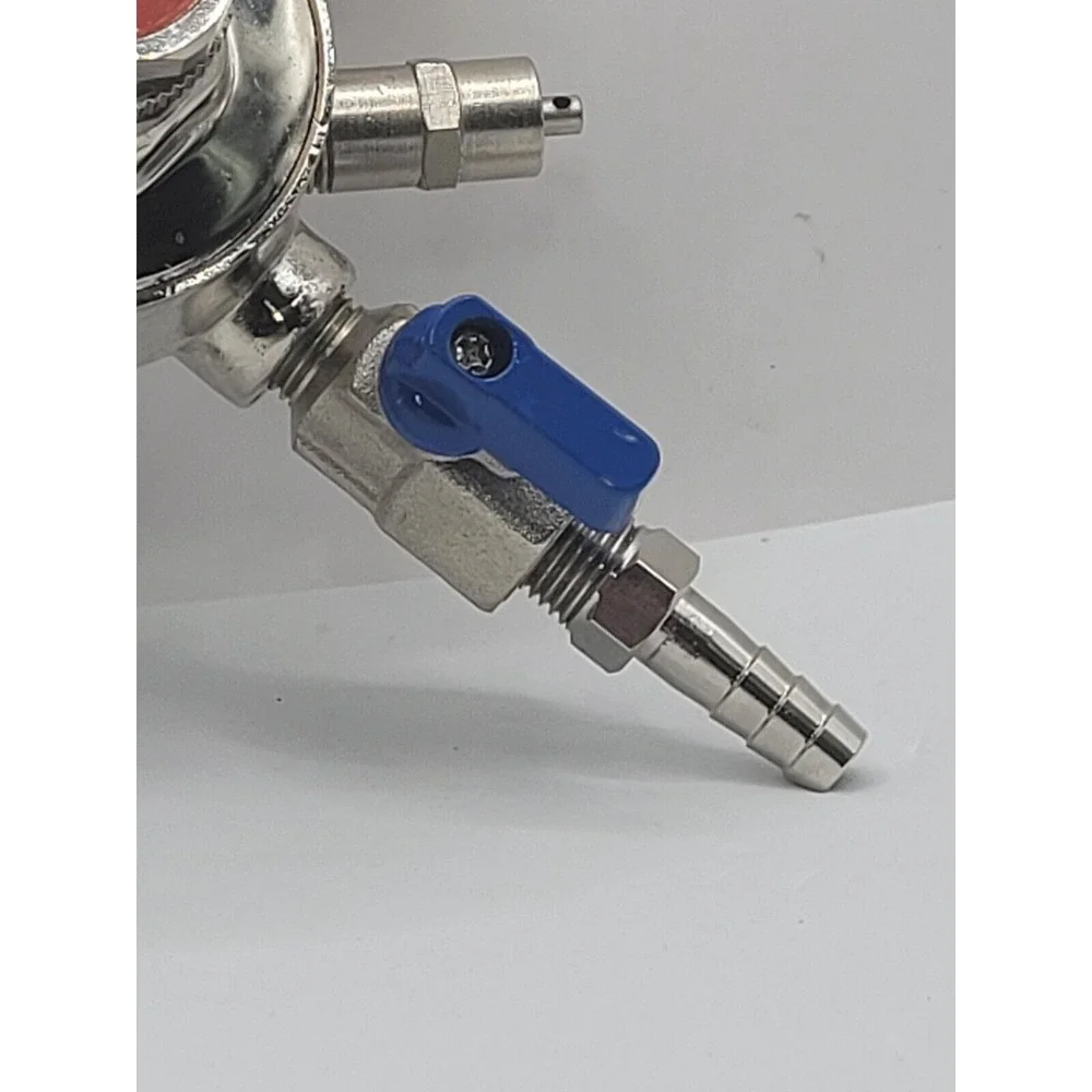Danby CO2 Regulator Pressure Gauge Stainless Steel Beer Keg Read Description